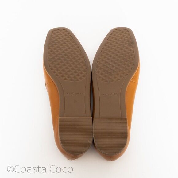 Aerosoles Women's Neo Loafer Flat Brown Leather 10, Office Timeless Quiet Luxury - Picture 8 of 9